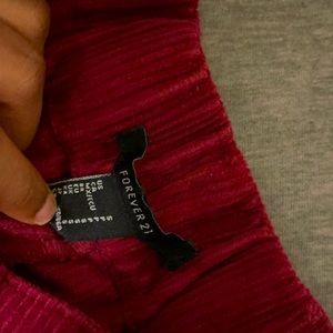 Some hot burgundy pants , real nice very comfortable, cute and stylish